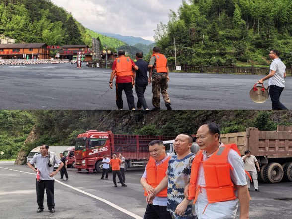 双牌阳明山管理局开展山洪地质灾害避险转移演练