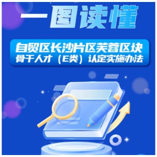 一图读懂｜自贸区长沙片区芙蓉区块骨干人才（E类）认定实施办法