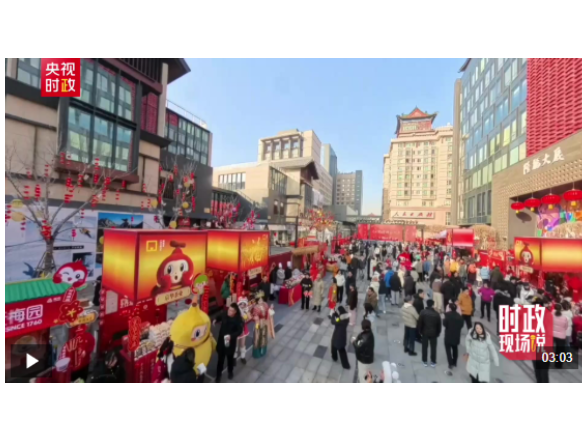 时政现场说丨心系民生暖市集 情牵百姓迎新春