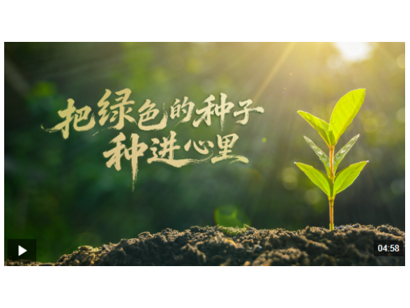 时政微视频丨把绿色的种子种进心里