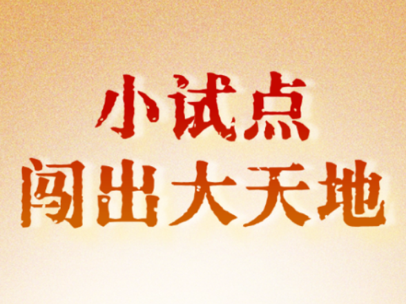 人民之心丨小试点闯出大天地