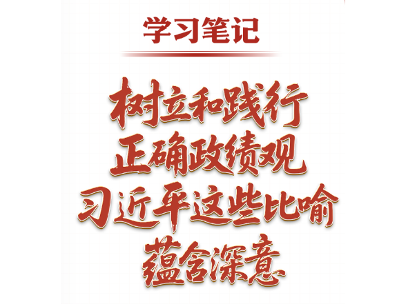 学习笔记丨树立和践行正确政绩观，习近平这些比喻蕴含深意
