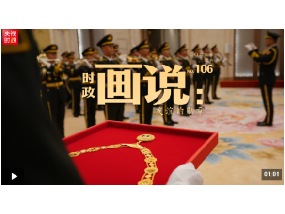 时政画说丨友谊的勋章