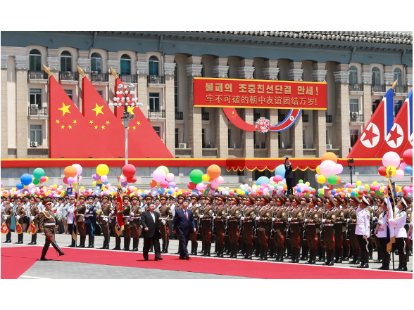 央视网|习近平出席金正恩举行的欢迎仪式