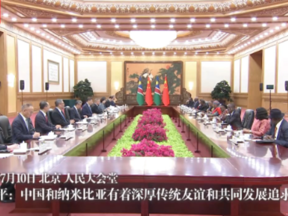 独家视频丨习近平：中国和纳米比亚有着深厚传统友谊和共同发展追求