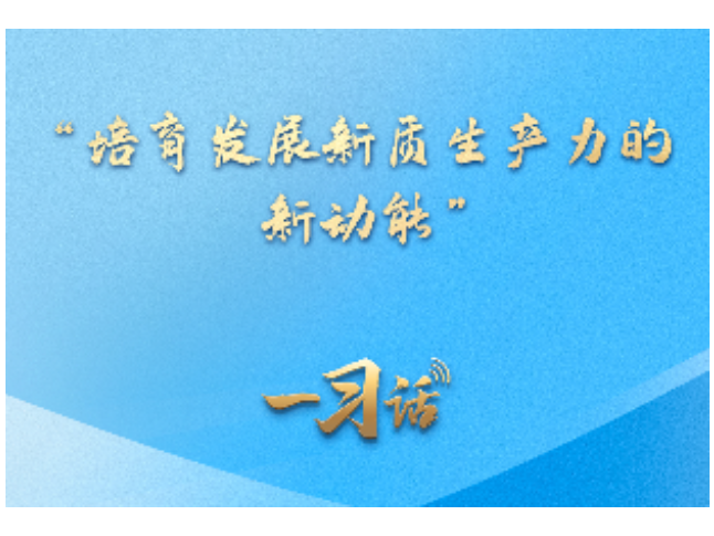 一习话丨“培育发展新质生产力的新动能”