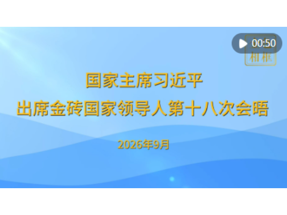 金色相框｜国家主席习近平出席金砖国家领导人第十八次会晤