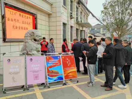 尊宪崇法丨法治同行，益企成长——停弦渡镇开展宪法宣传活动