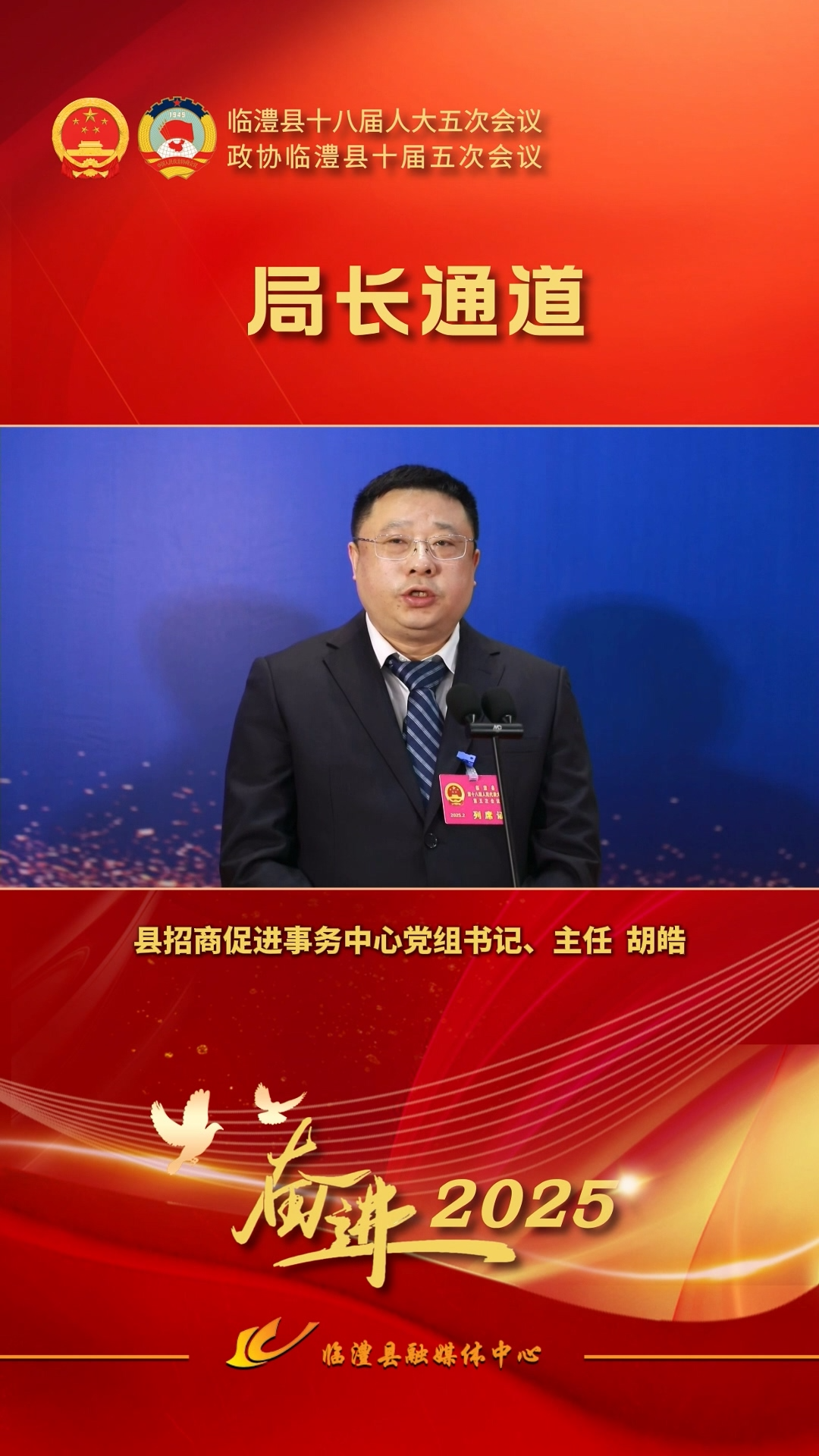 局长通道｜临澧县招商促进事务中心党组书记、主任胡皓