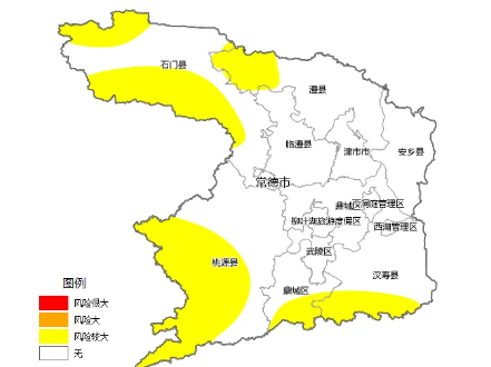 常德发布地质灾害黄色预警