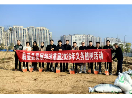 临澧县发展改革局开展义务植树活动