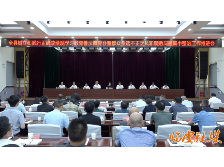 临澧县树立和践行正确政绩观学习教育警示教育会暨群众身边不正之风和腐败问题集中整治工作推进会召开