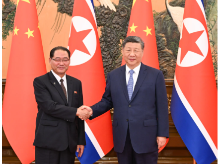 	习近平会见朝鲜内阁总理朴泰成