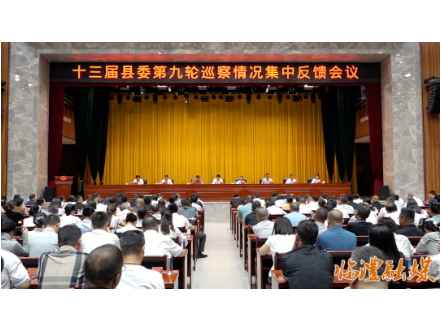 十三届临澧县委第九轮巡察情况集中反馈会议召开