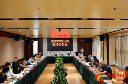 江小忠到龙华农牧公司召开现场办公会