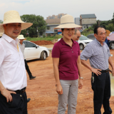 江小忠现场调度西环线项目建设工作 