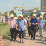王友文现场调度西环线项目建设工作
