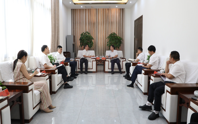 中国联通湖南分公司负责人周智一行来茶考察座谈