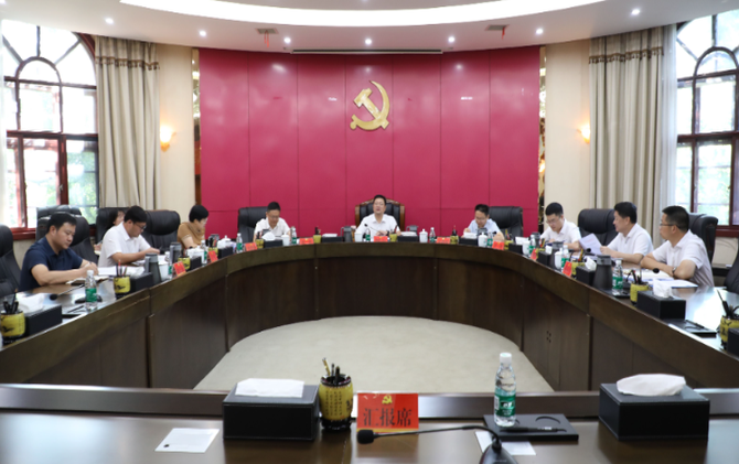 杨红兵主持召开中共茶陵县委常委会2025年第13次会议