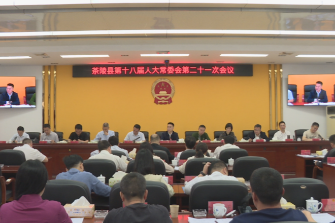 茶陵县第十八届人大常委会第二十一次会议召开