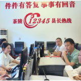 覃成元接听“12345”便民服务热线