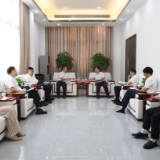 中国联通湖南分公司负责人周智一行来茶考察座谈