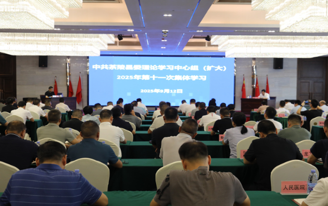 中共茶陵县委理论学习中心组（扩大）2025年第十一次集体学习会举行