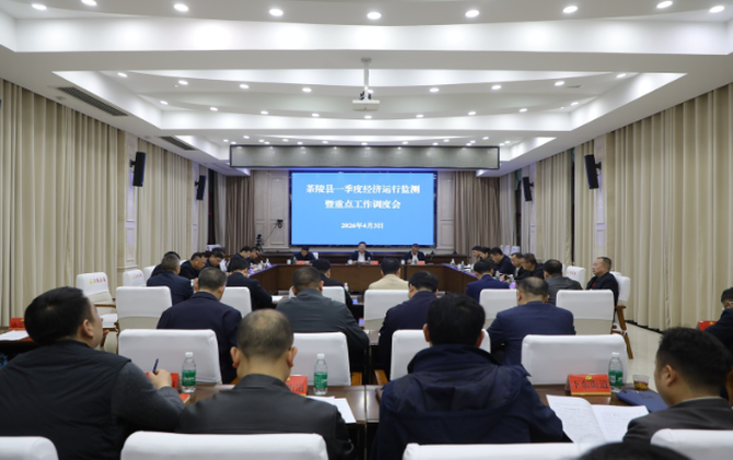 茶陵县一季度经济运行监测暨重点工作调度会召开