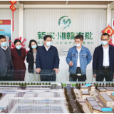 邓元连调度唐人神屠宰厂和新农·湘赣农产品批发市场项目建设工作