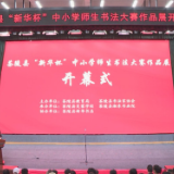 茶陵县“新华杯”中小学师生书法大赛作品展开幕