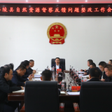 朱毅强主持召开茶陵县自然资源督察反馈问题整改工作会