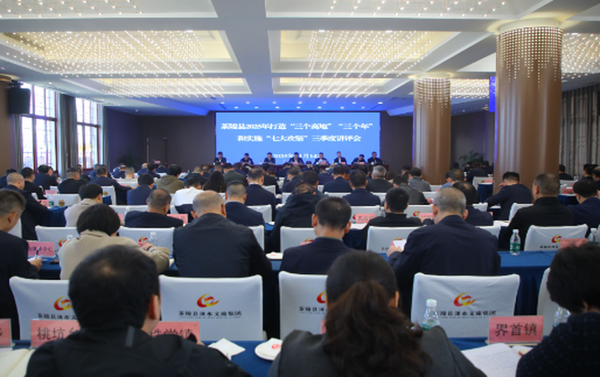 茶陵县2025年打造“三个高地”“三个年”和实施“七大攻坚”三季度讲评会召开