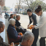 柑橘丰收季 爱心暖夕阳