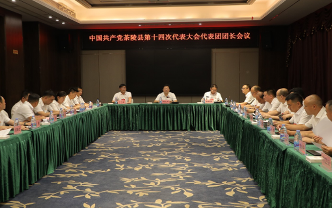中国共产党茶陵县第十四次代表大会：代表团团长会议召开