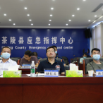 茶陵县组织收听收看省、市安全防范暨森林防灭火相关电视电话会议