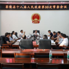 杨红兵主持召开茶陵县十八届人民政府第30次常务会议
