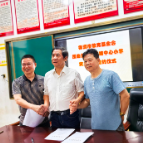 株洲市教育基金会一行来茶进行灾后重建签约