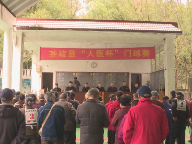 茶陵县“人医杯”门球赛开赛