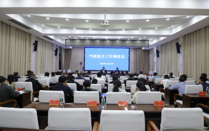茶陵县召开当前重点工作调度会