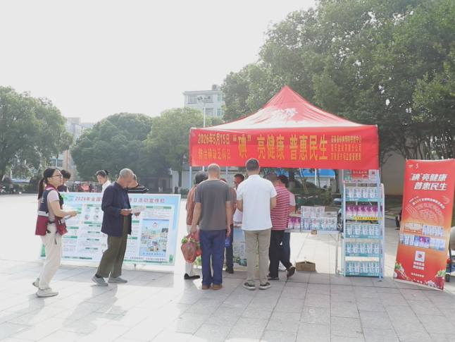茶陵县多部门联合开展防治碘缺乏病日主题宣传活动