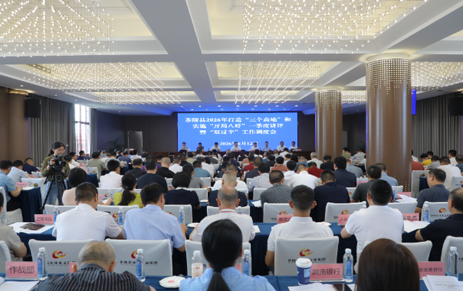 茶陵县2026年打造“三个高地”和实施“开局八好”一季度讲评暨“双过半”工作调度会召开