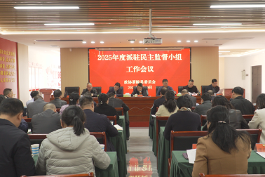 政协茶陵县第十届委员会2025年派驻民主监督小组工作会议召开