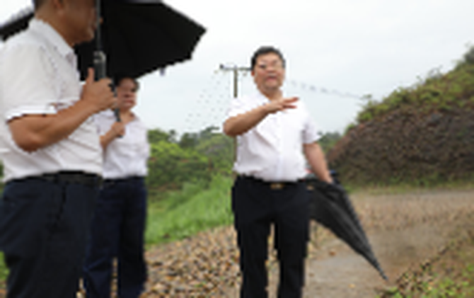 杨红兵督导防汛备汛和地质灾害防治工作