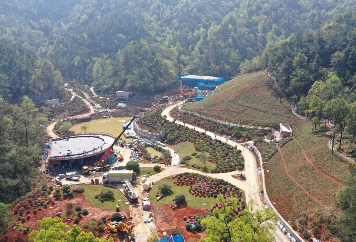 韶山红霞谷项目全速推进  五月一日正式开园 