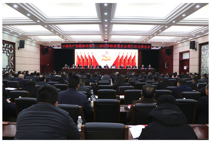 我市第十三届纪律检查委员会第六次全体会议召开