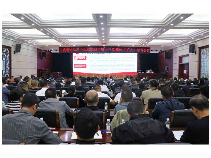 市委理论学习中心组2025年第十三次集体（扩大）学习会议举行 刘琦出席