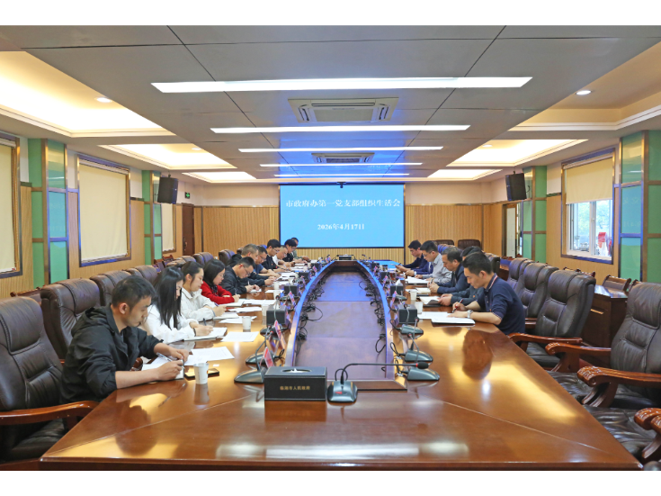 熊世成参加市政府办第一党支部组织生活会