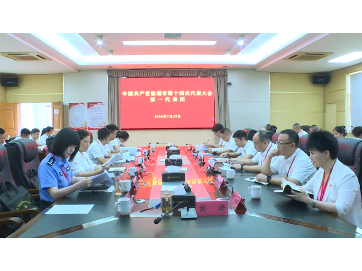 市第十四次党代会各代表团分团召开会议