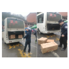 资兴一辆客运班车违法装运爆竹，查!
