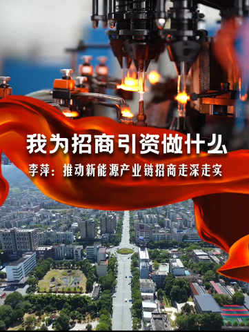 我为招商引资做什么｜李萍：推动新能源产业链招商走深走实